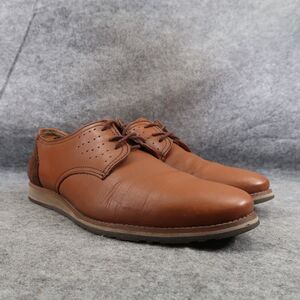 Flexi Shoes Mens 9 Oxford Chukka Leather Classic Professional Comfort Work Brown